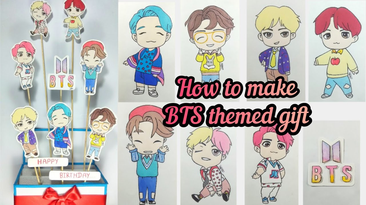 💜BTS DIY💜|BTS themed giftidea|best gift for kpoplover| #btsdiy #bts #diy #army #2020BTSFESTA #withme