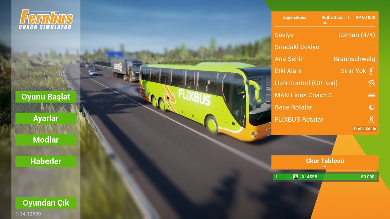 Fernbus Simulator Level Atlama Sorununa Çözüm Tüm Kilitleri Açma