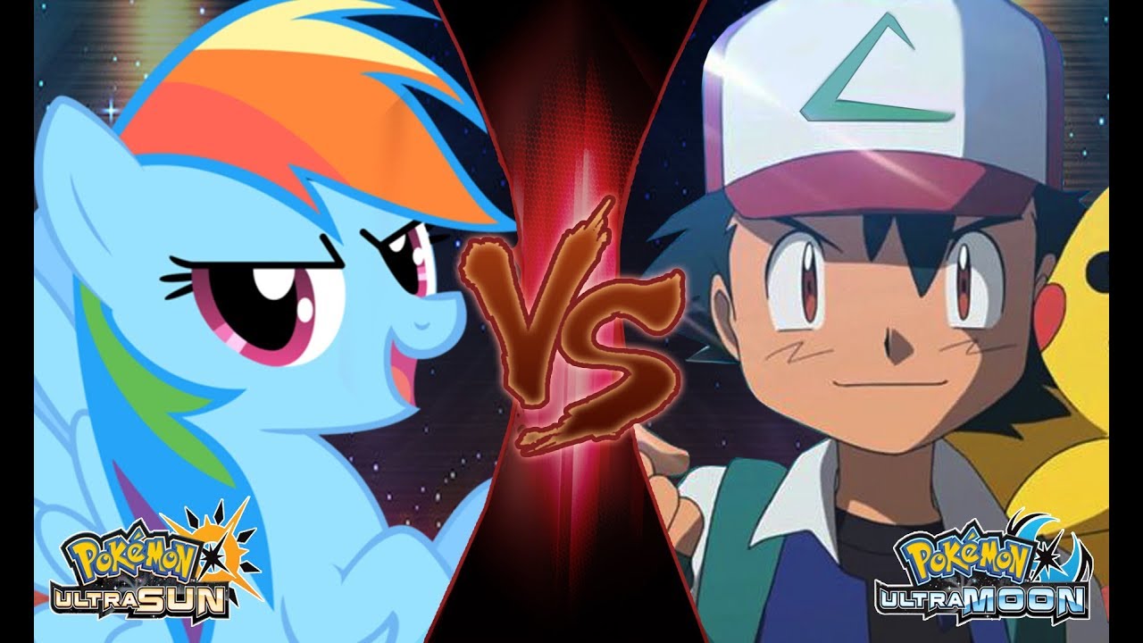 Pokemon Crossover Battle: Ash Vs Rainbow Dash (My Little Pony)