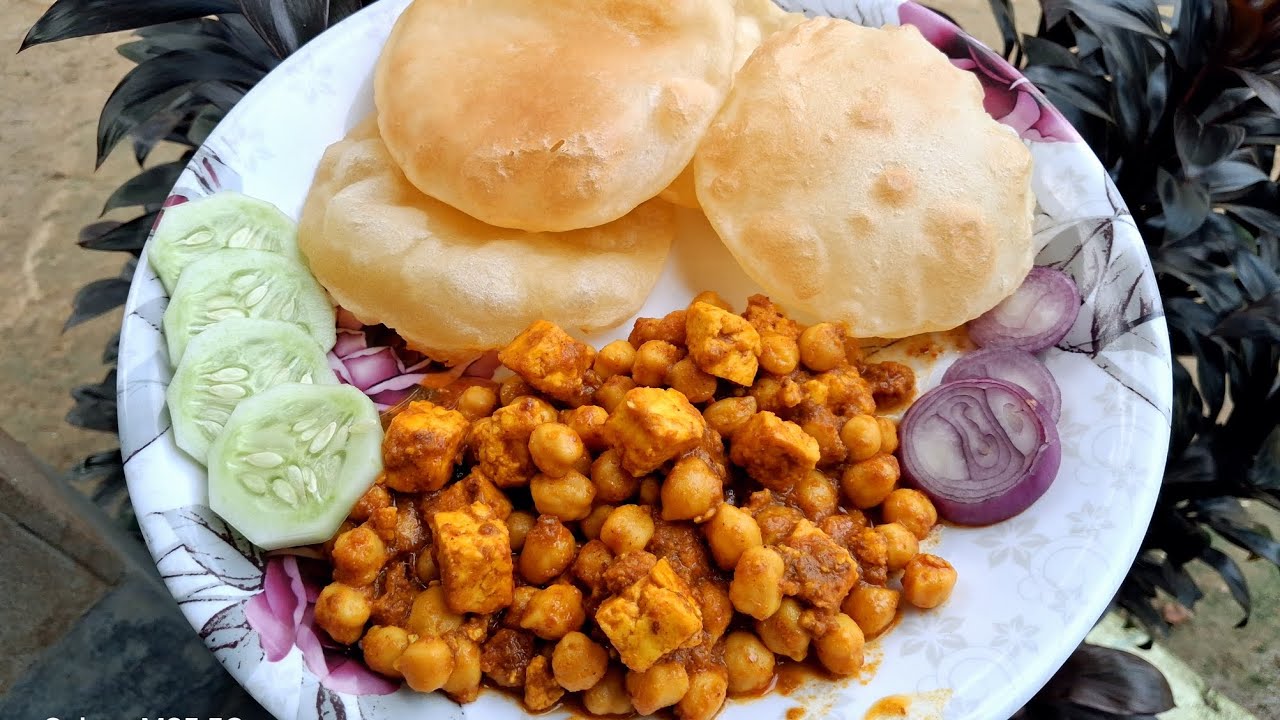 সম্পূর্ণ নিরামিষ স্বাদের কাবলি চানা ও পনিরের রেসিপি | How to make chana paneer masala | Chana paneer