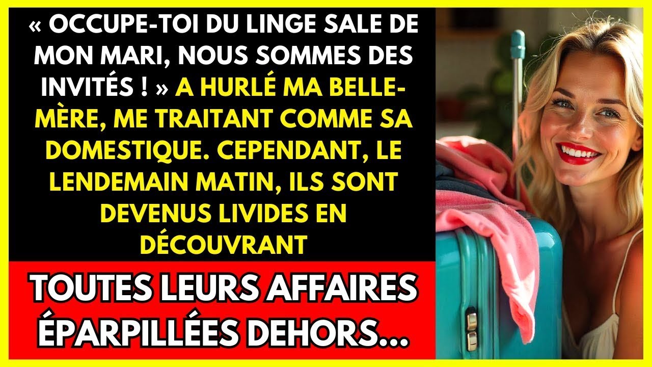 MA BELLE-MÈRE ME TRAITAIT EN DOMESTIQUE CHEZ MOI, ALORS J'AI BALANCÉ TOUTES SES AFFAIRES DEHORS