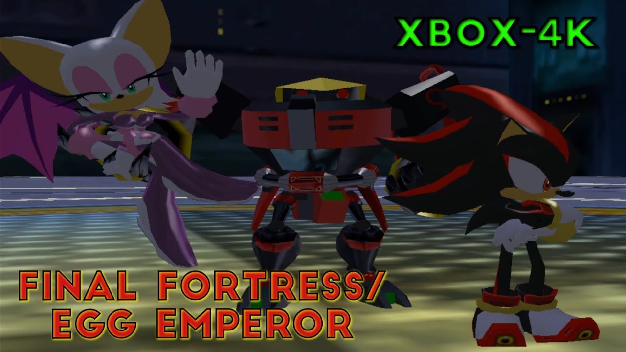 Sonic Heroes: Xbox-4K: Final Fortress, Egg Emperor & End Credits (Team Dark)