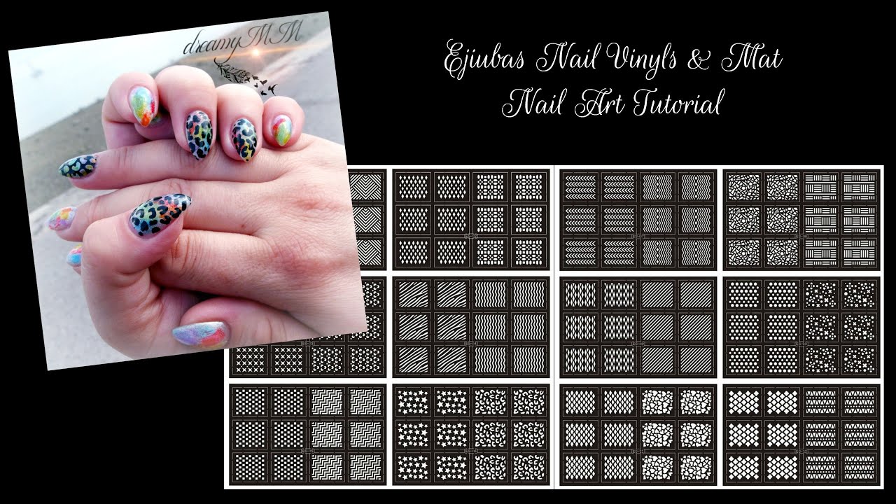 Ejiubas Nail Vinyls & Mat  Nail Art Tutorial