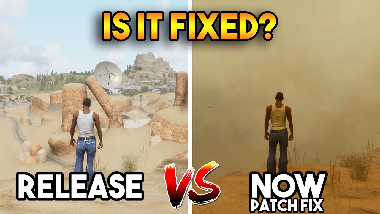 RELEASE VS PATCH FIX NOW (GTA SAN ANDREAS DEFINITIVE EDITION IS FIXED)