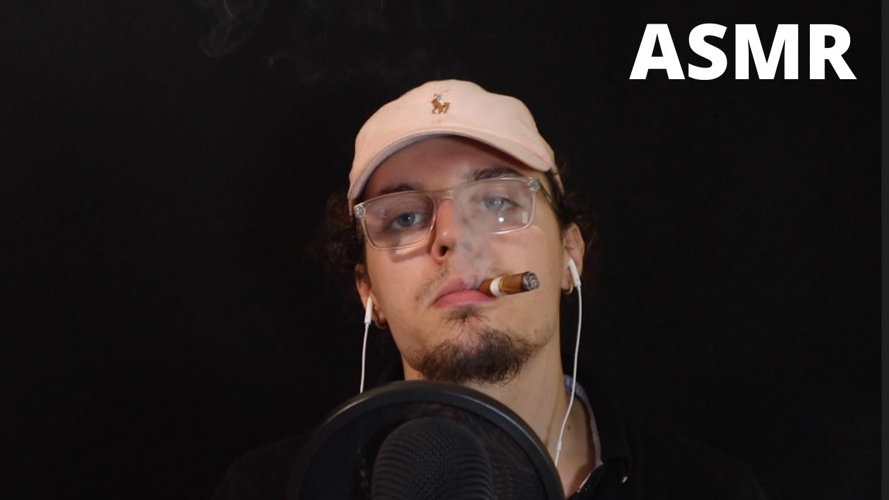 ASMR Smoking A Cigar Indoors with Mouth Sounds (100% Tingly)