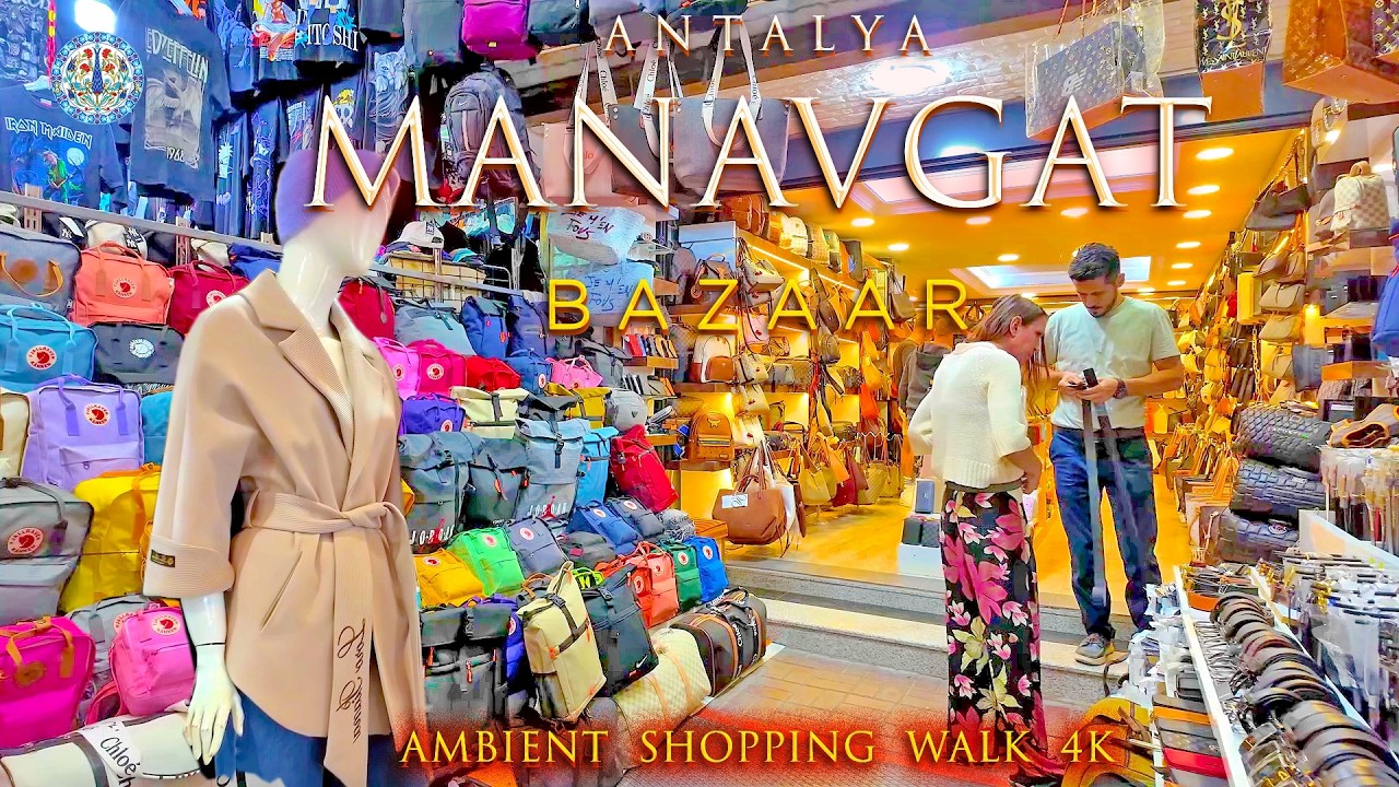 Manavgat BAZAAR on MONDAYS + Daily Market 🛍️ T&Uuml;RKIYE #side #turkey asmr Ambient Shopping Walk 4K