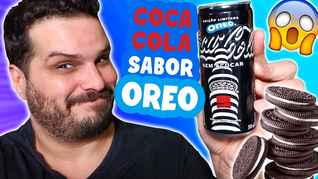 PROVANDO A COCA COLA DE OREO - Nova Coca Cola Fizzy Cookie - Linha Creations - COCA SABOR OREO