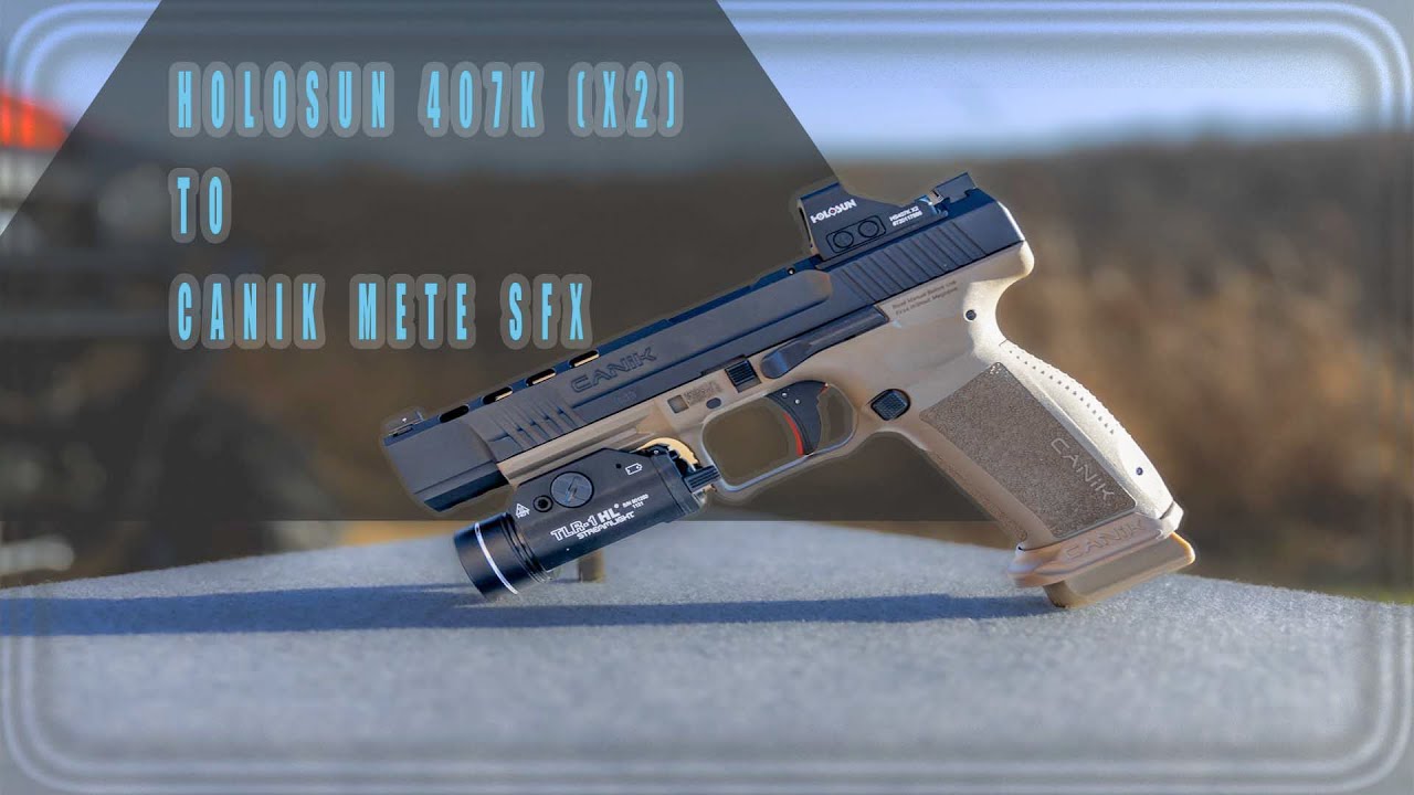 Как установить Holosun 407K X2 на Canik METE SFX/SFT