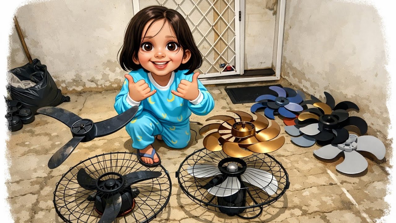 Ventilador de parede com Hélice suspensa; Testamos hélice super pesada #pietronatel Fan Kipasangin 