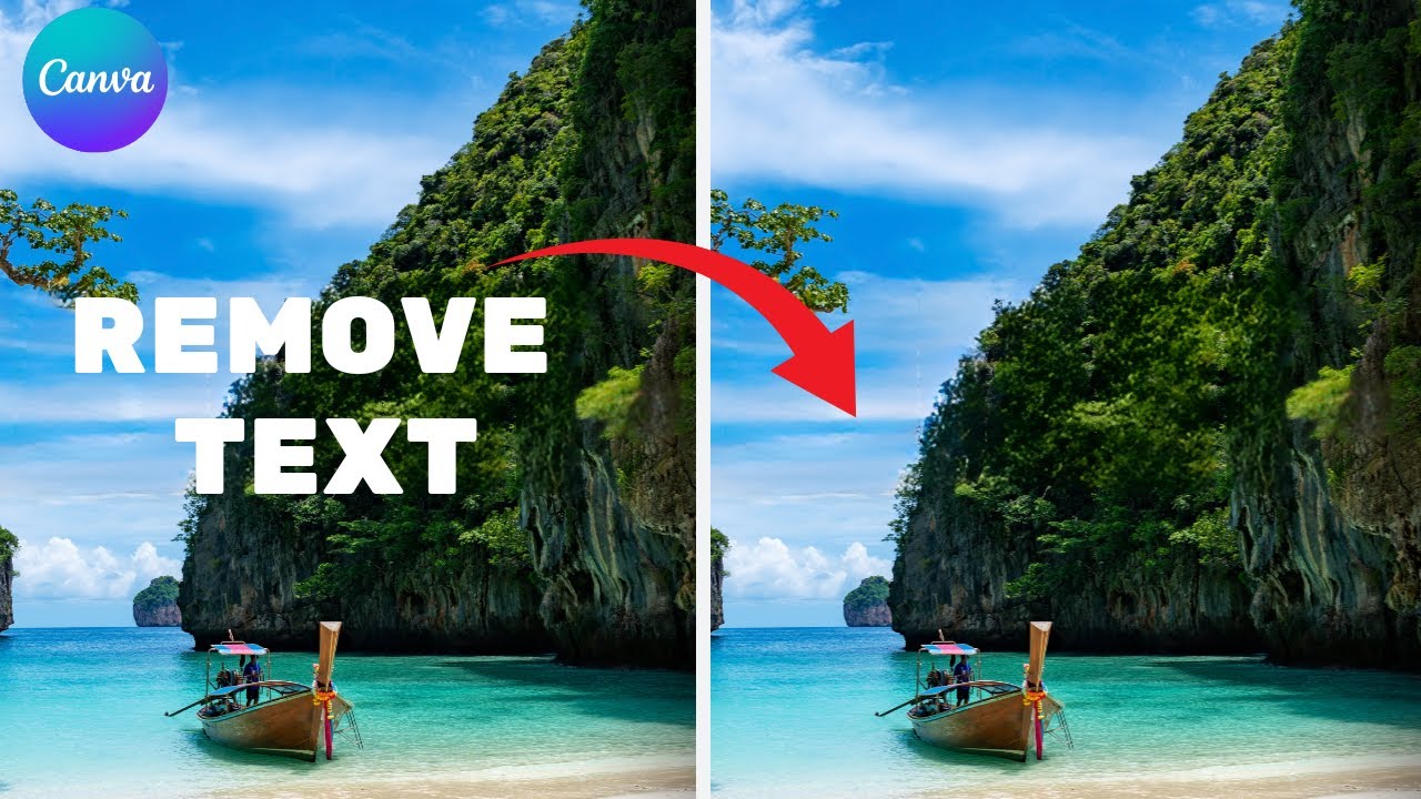 How to Remove Text from Any Image in Canva (Easy Tutorial!)  #canva #photoediting #canvatricks