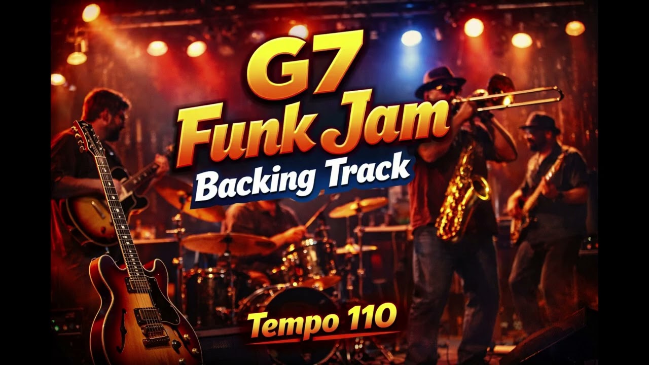G7 Funk Backing Track | 110 BPM | Guitar Practice