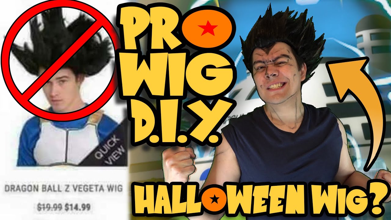 How to Make an AWESOME Vegeta Wig from a Cheap Halloween Wig - DIY Cosplay Tutorial