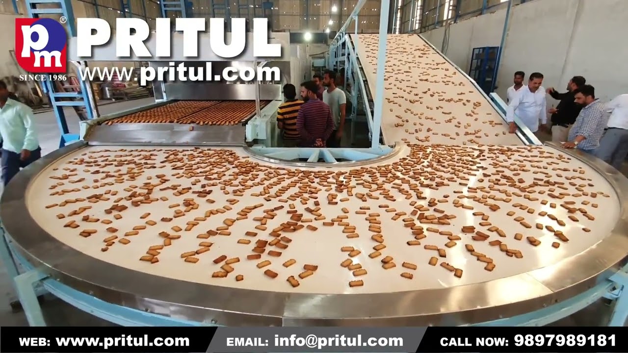Fully Automatic Cookie Production line. How to make cookies Atta Biscuit. Call 9193884444 Pritul