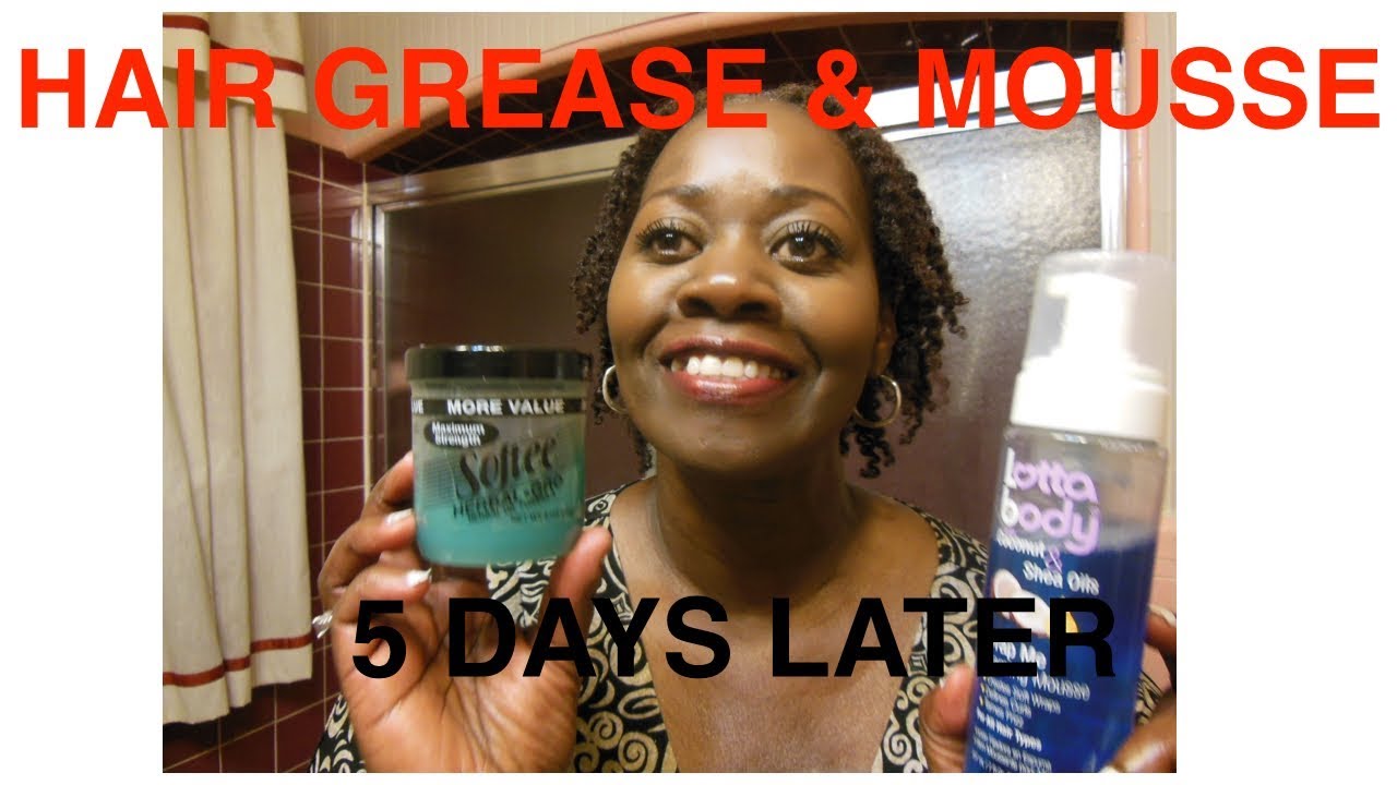 Hair Grease & Mousse TwistOut Update 5 Days Later
