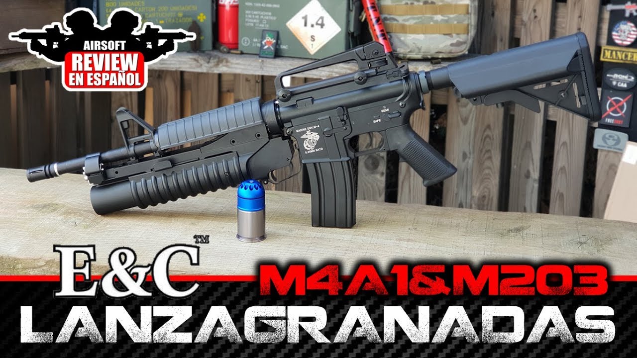 M4A1&M203 LANZAGRANADAS E&C - REVIEW+GAMEPLAY | Airsoft Review en Español