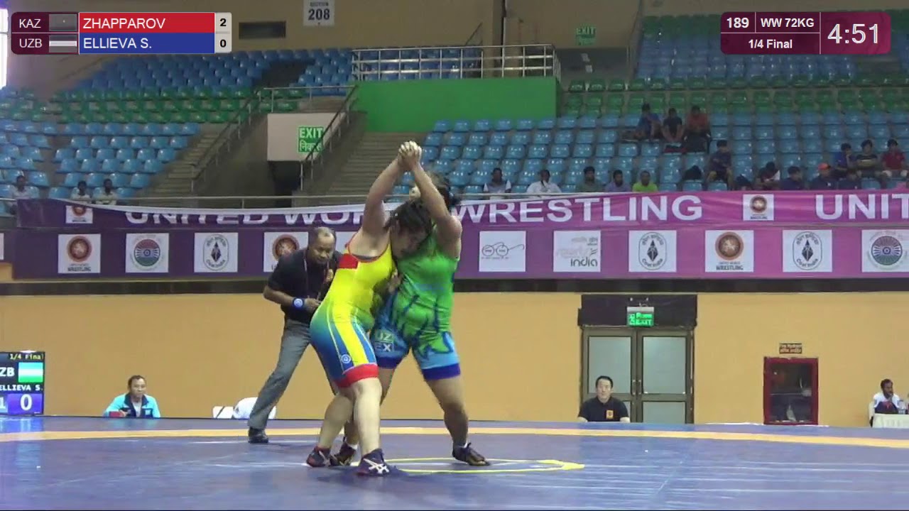 1/4 WW - 72 kg: G. ZHAPPAROVA (KAZ) v. S. ELLIEVA (UZB)