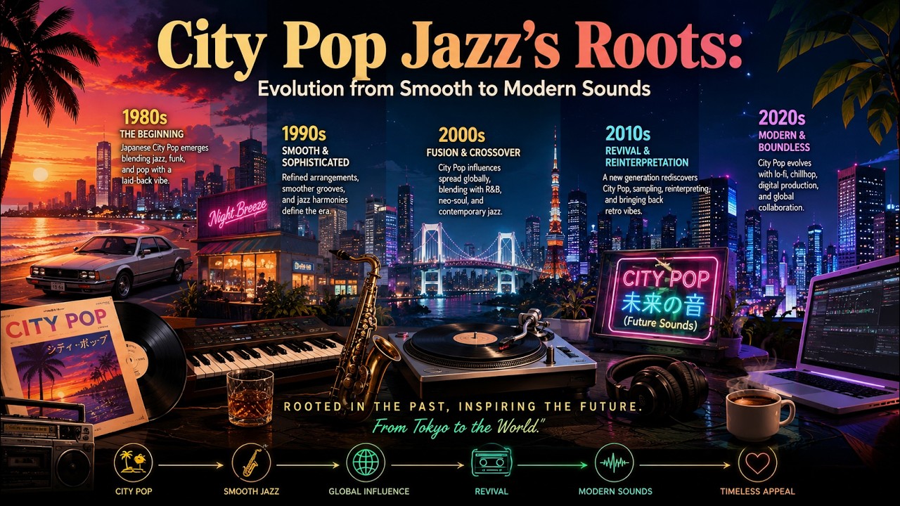 【Pop Jazz 】City Pop Jazz's Roots: Evolution from Smooth to Modern Sounds