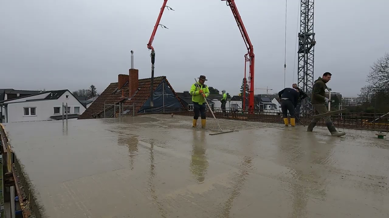 Betonpumpe im Einsatz