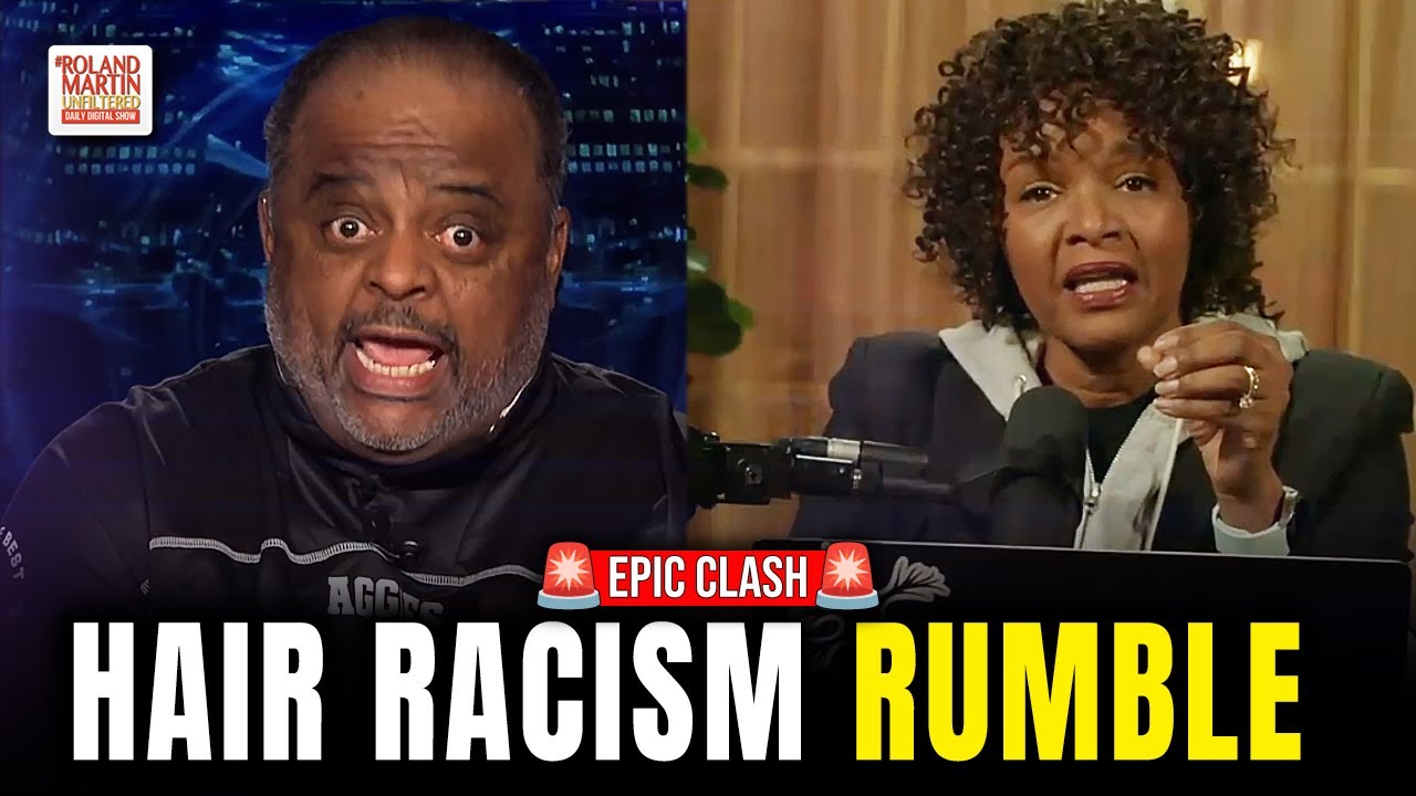 Hair Racism Debate Explodes On Air. Roland Rumbles with Black Republican Over Crown Act