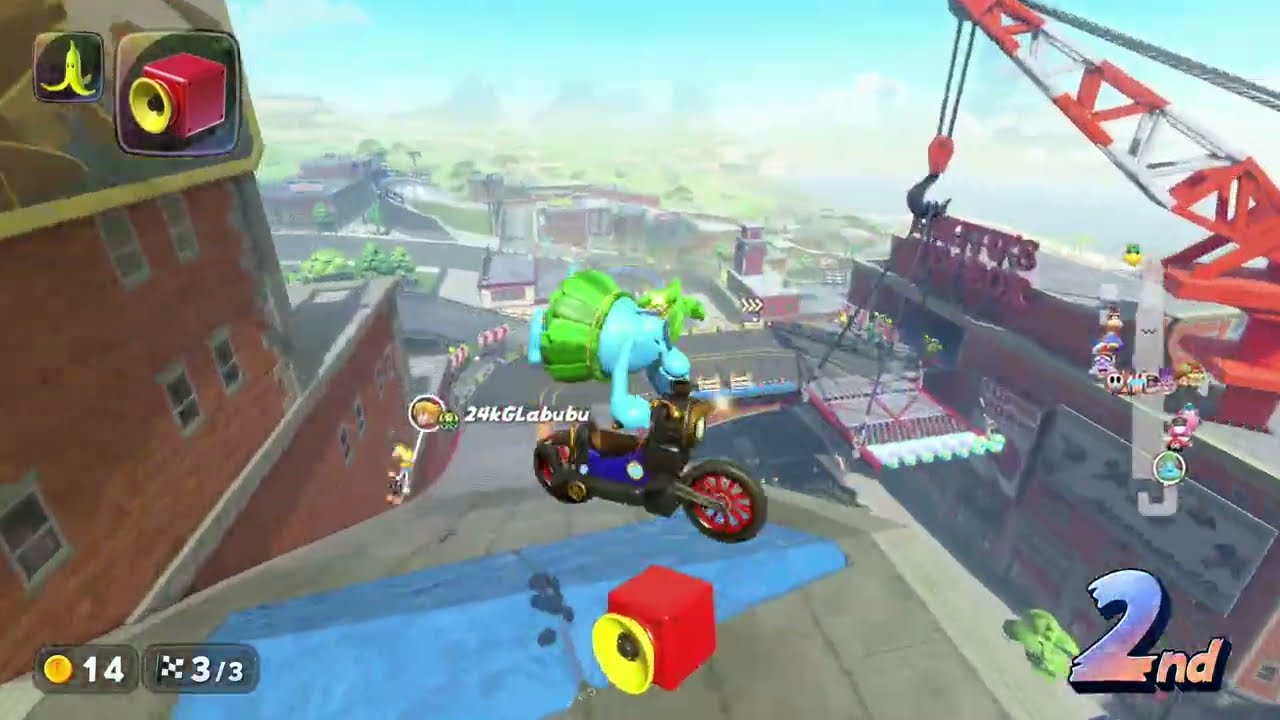 beefing with my nemesis in mario kart
