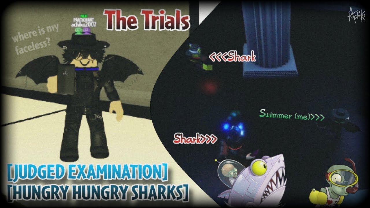Outrun the tiger with a twist | Judged Examination - Hungry Hungry Sharks | Roblox The Trials