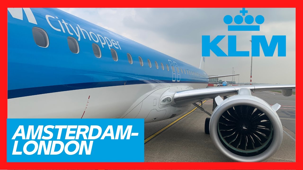 KLM´s E195-E2! Amsterdam to London Heathrow - FLIGHT REVIEW