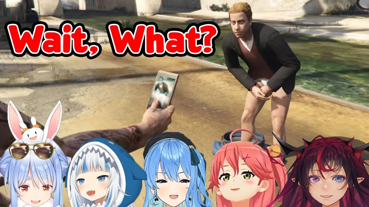 【Hololive】Trevor forces Lazlow to dance in his underwear in GTA V【English Sub】