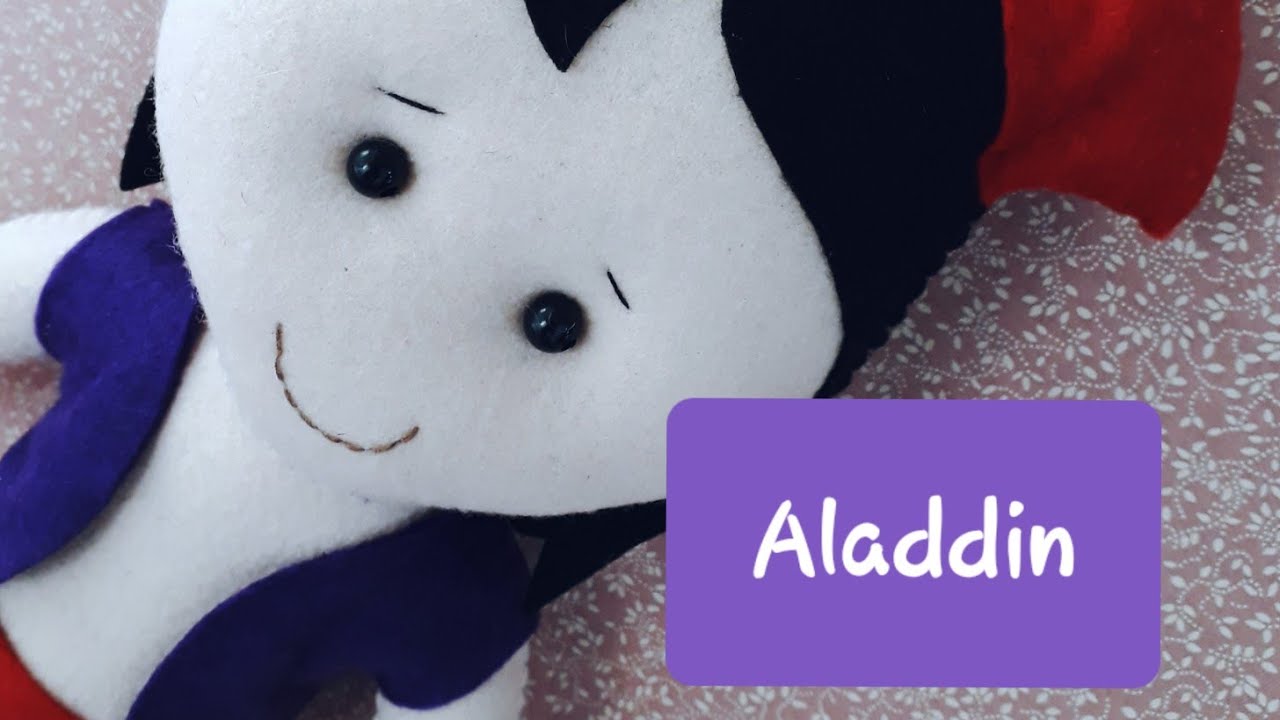 Aladdin de Feltro _ PAP com molde Gratuito