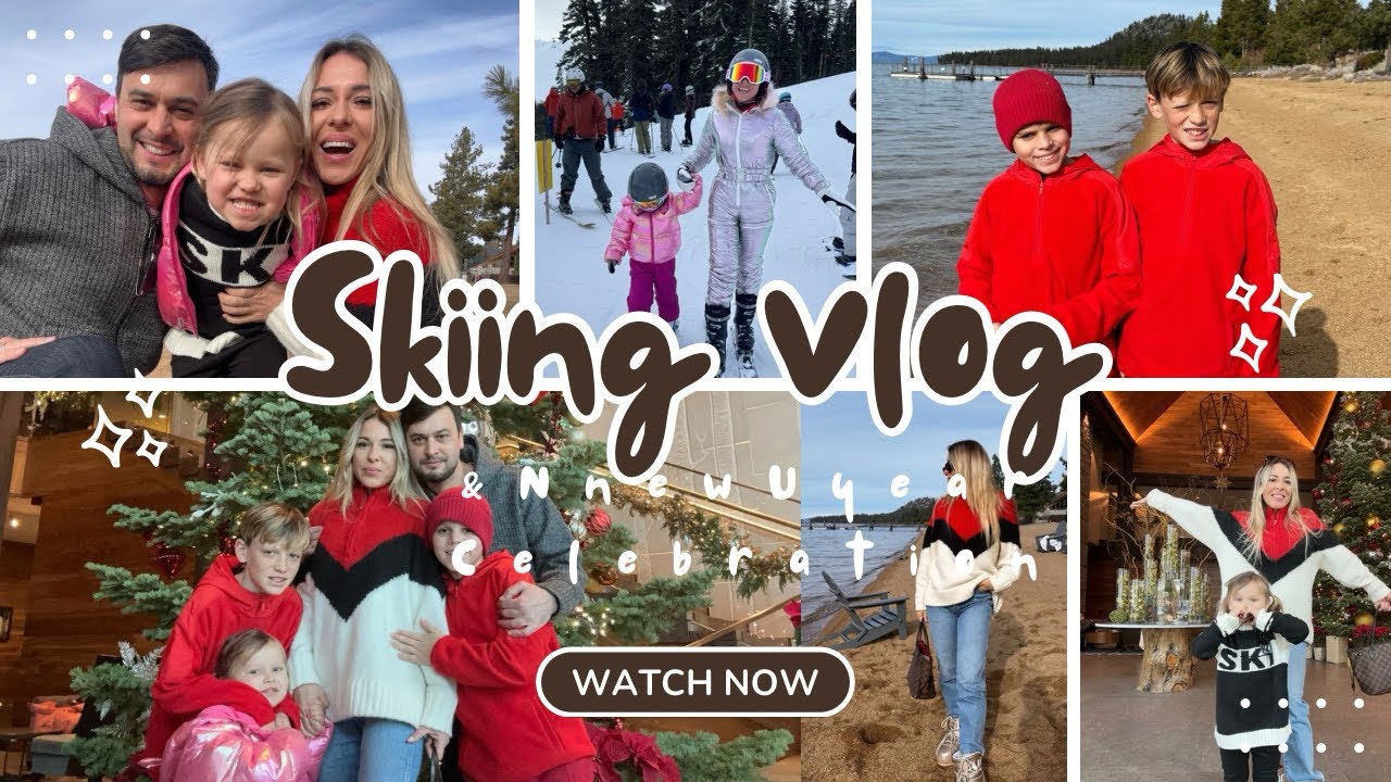 Epic Skiing Vlog. New Year Celebration. Drone Show.