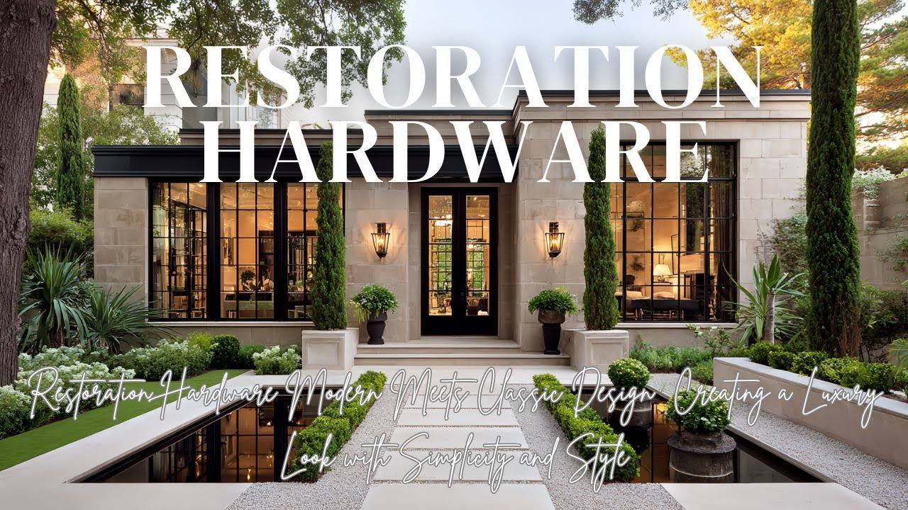 Restoration Hardware: современный дизайн в сочетании с классикой | Создание роскошного образа с п...