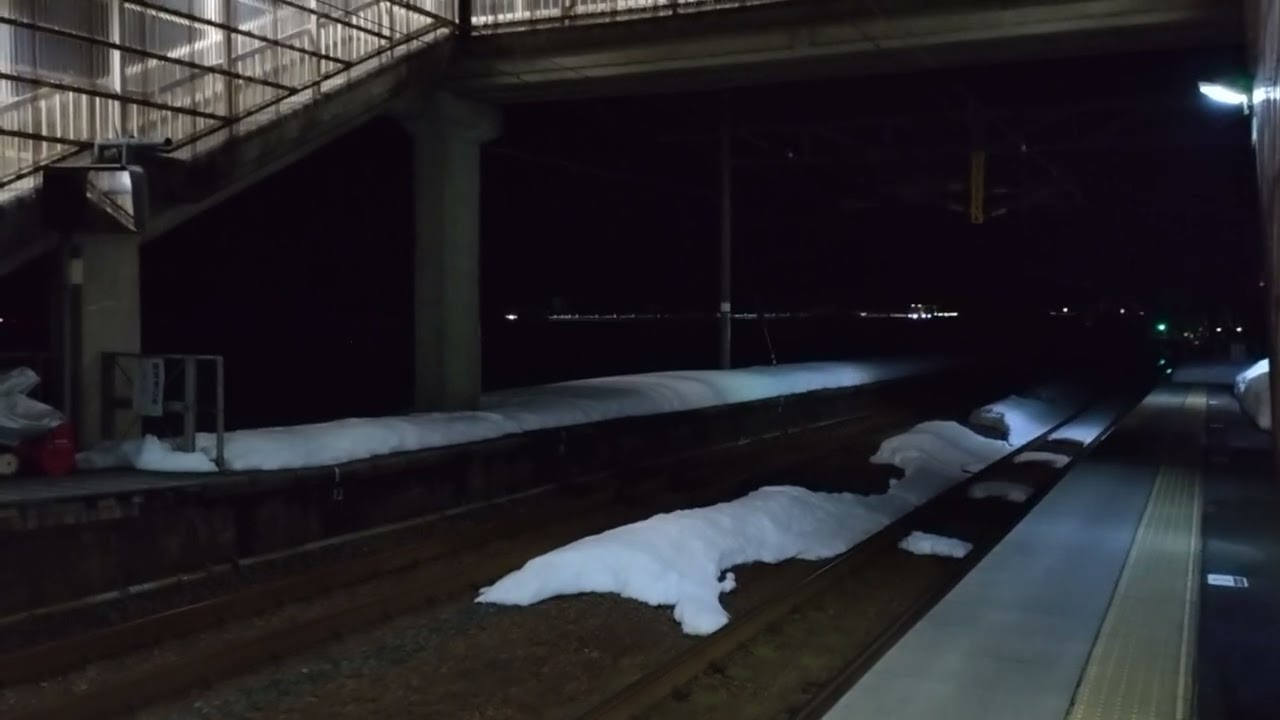 ハピラインふくい 湯尾駅 列車入線 接近メロディ アニーローリー