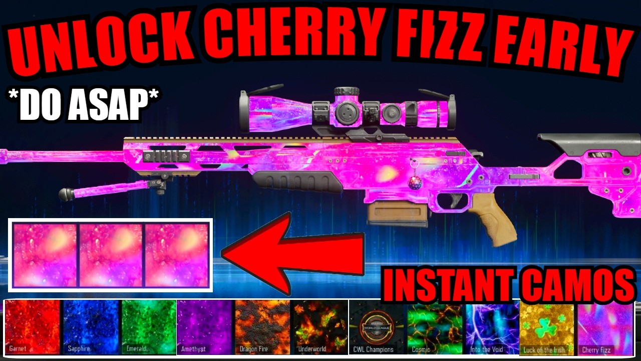 *NEW* UNLOCK CHERRY FIZZ CAMO EARLY NOW! INSTANT CAMO GLITCH! BO7 GLITCHES! ZOMBIES WARZONE GLITCH!