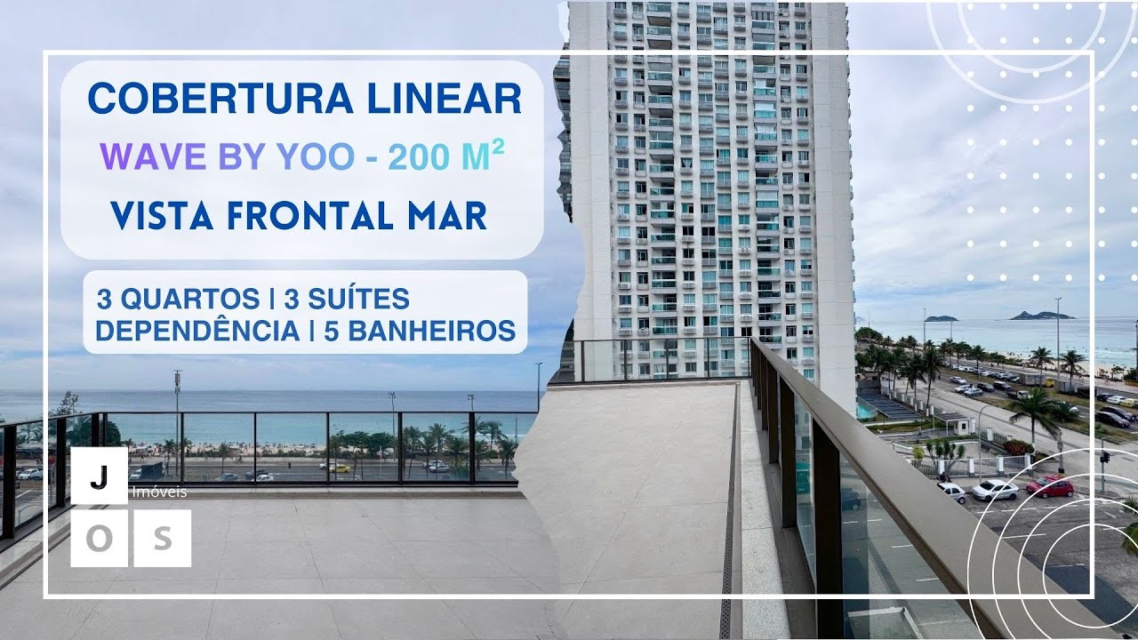 Wave By Yoo Cobertura Linear 3 Suites 200m ² + Dependência - Posto 5 Praia da Barra.