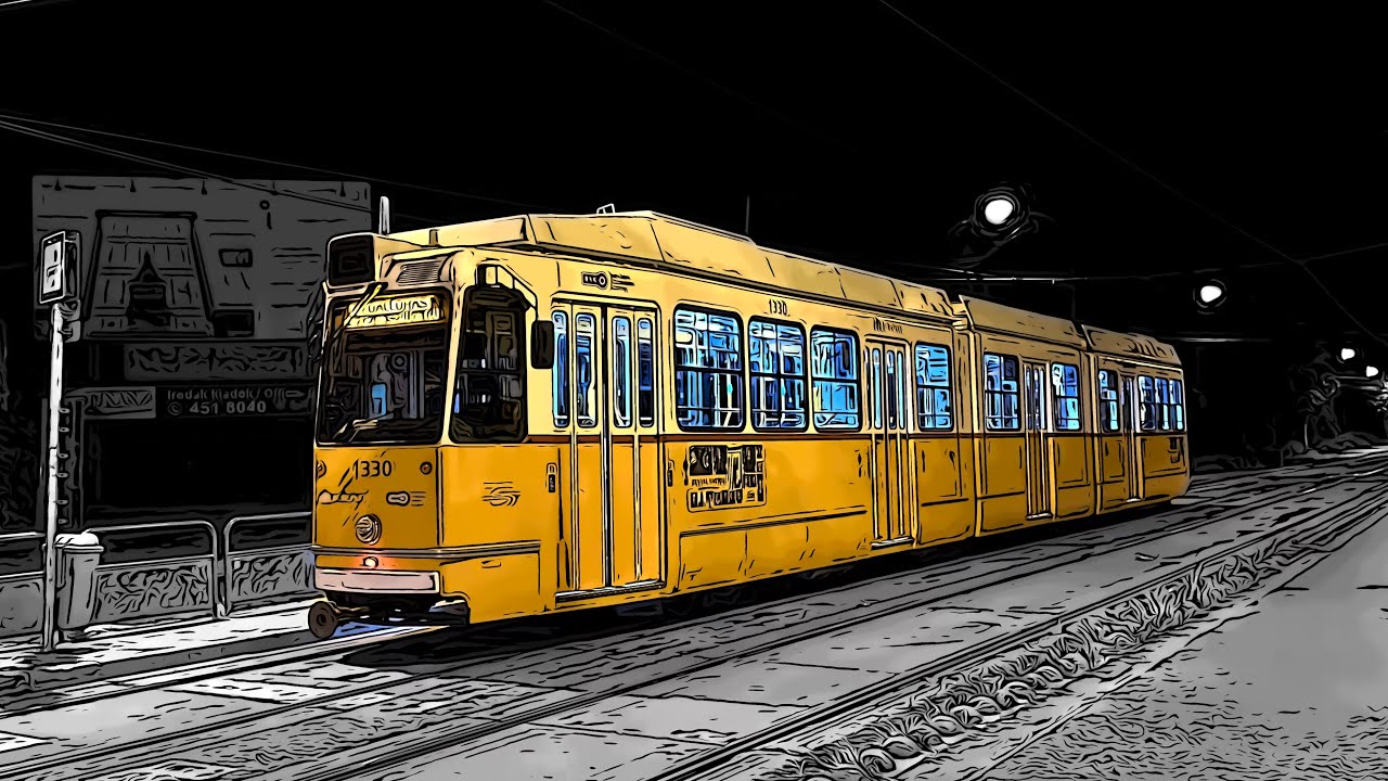 Csonka 2B villamos: Koppány - Jászai - Koppány 🚃 (4K, HDR)