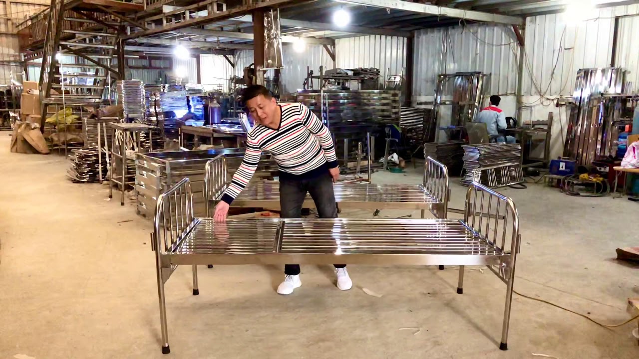 Giường bệnh nhân inox mẫu mới 0936362525