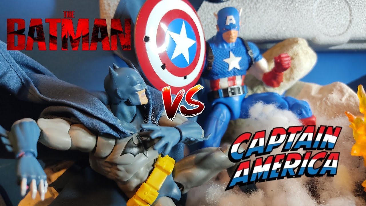 BATMAN vs CAPTAIN AMERICA STOP MOTION FIGHT PART 1 #batman #stopmotion #captainamerica