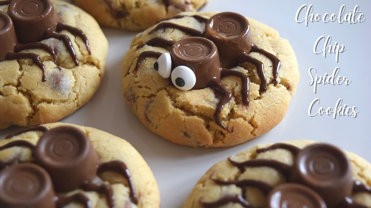 Chocolate Chip Spider Cookies | Sundaebake