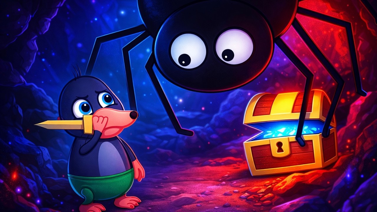 Benny Mole em Português Brasil - EU NÃO TENHO MEDO DE ARANHA! OU TENHO? 🕷️😅 Desenho Infantil 4K