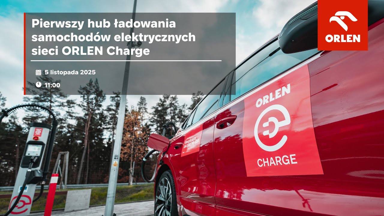 Konferencja prasowa: pierwszy hub ładowania samochodów elektrycznych ORLEN Charge