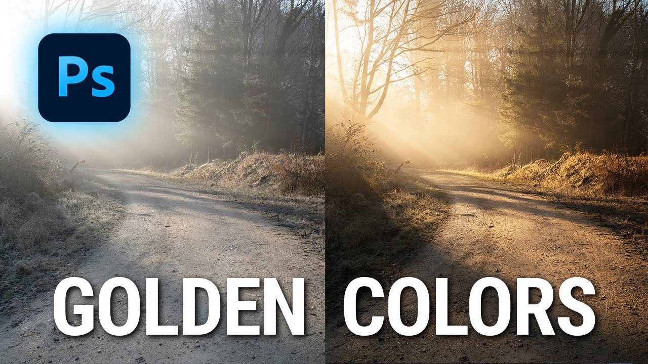 How to add Golden Light in Photoshop (Raw File included)