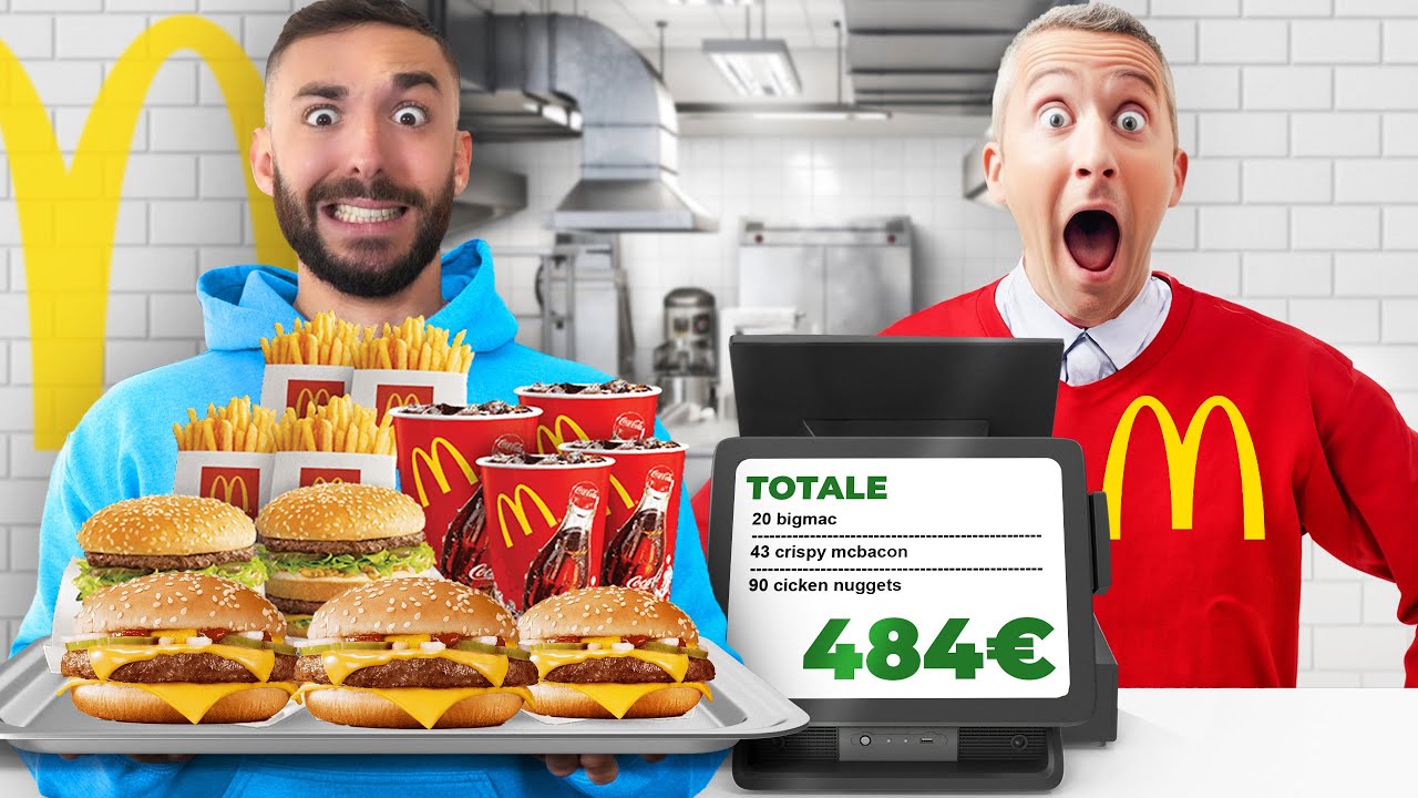 I COMMESSI dei FAST FOOD DECIDONO cosa MANGIO PER 24 ORE! *Rischioso*