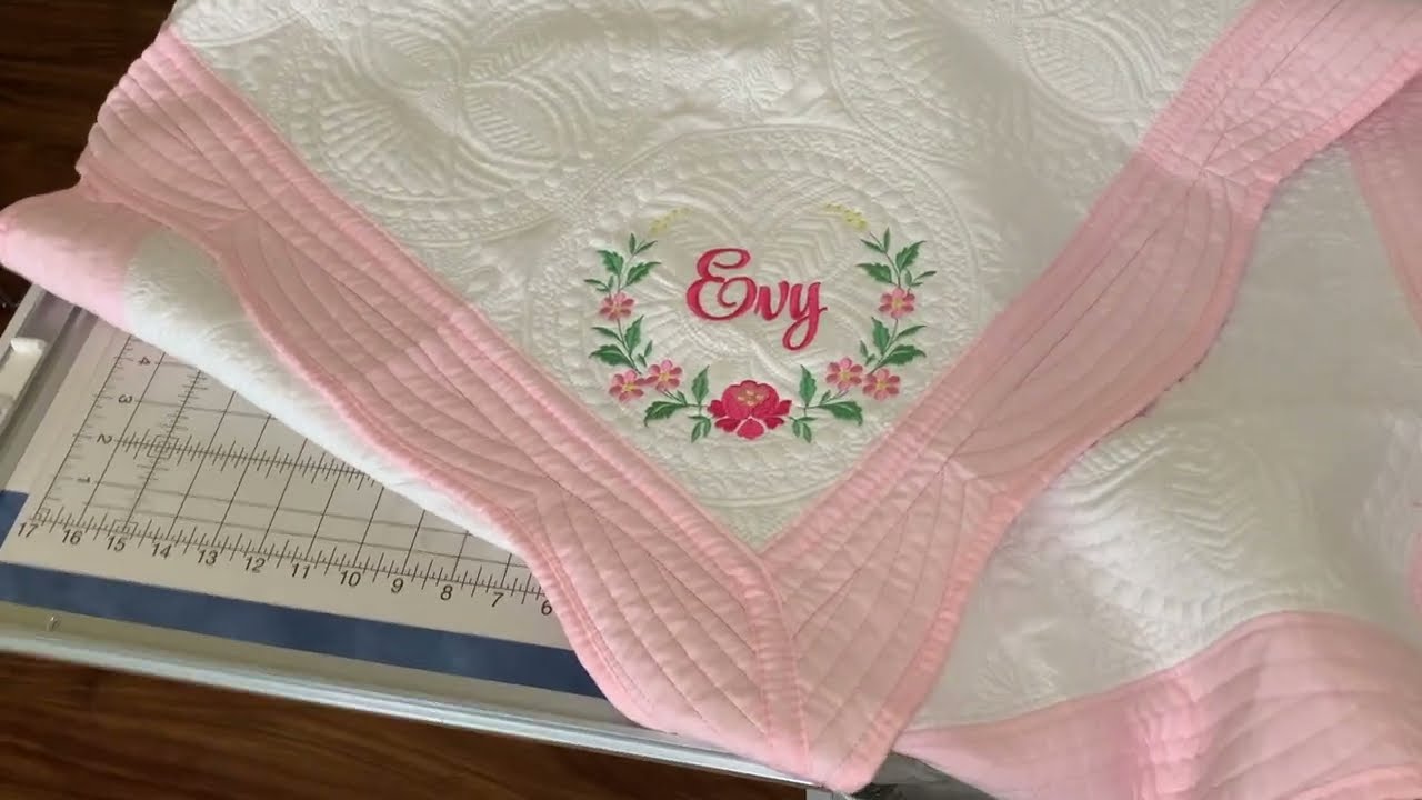 Embroidering an Heirloom Baby Blanket   Working on a customer order  Embroidery for Beginners