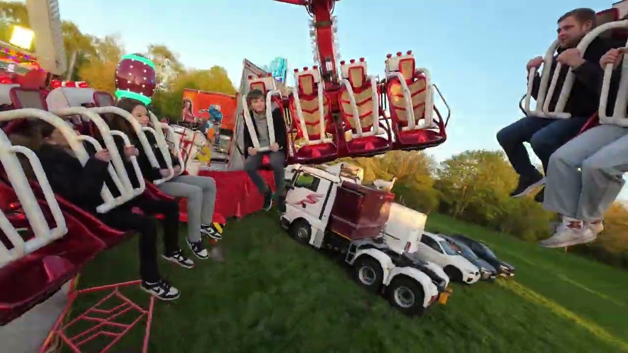 Ryan Pearson's New KING SWING Ride | On / Off Ride footage | @ Lincoln Funfair April 2025
