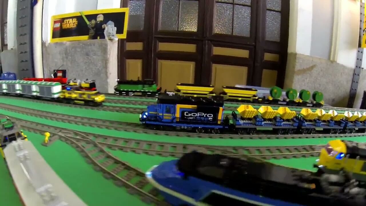 LEGO 9V 60052 RUNNING RAILROAD TRENBRICK 2014 CRS LEGO SHOW LED ARDUINO