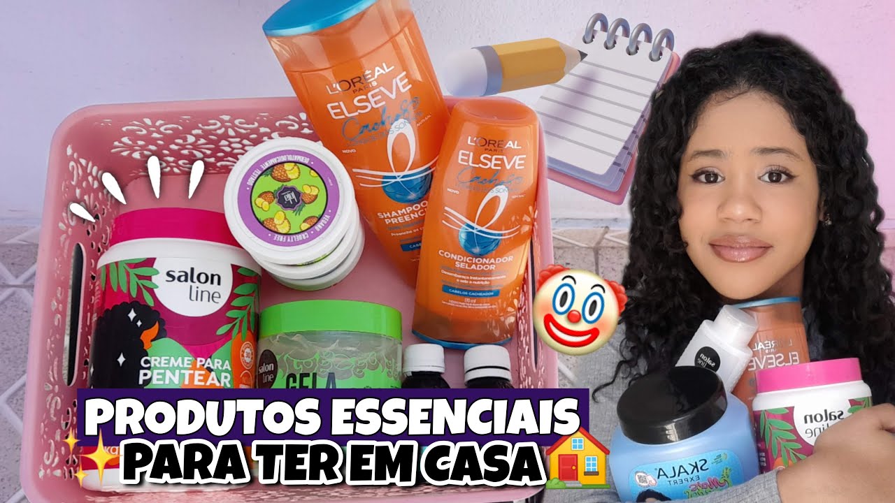 PRODUTOS ESSENCIAIS PARA TER UM CABELO SAUDÁVEL E BONITO ✅