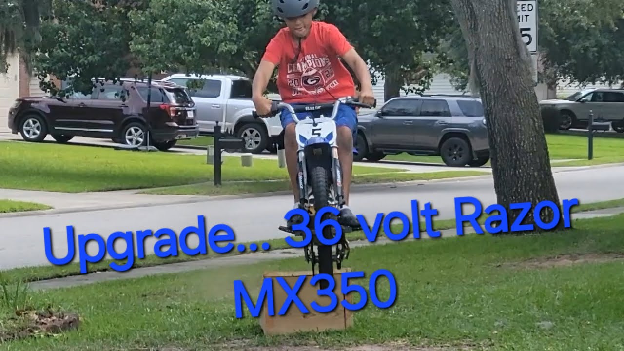 Razor MX350 36v Upgrade... It's a Ripper!