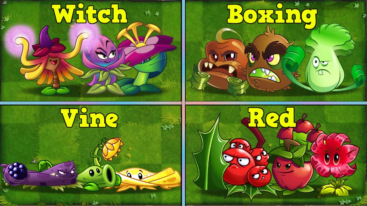Random 4 Team Plants - Which Team Will Win? - PvZ 2 Battlez