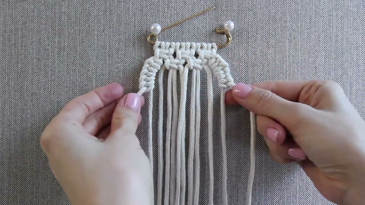 DIY: Tutorial Macrame owl / Macrame Safety pin brooch