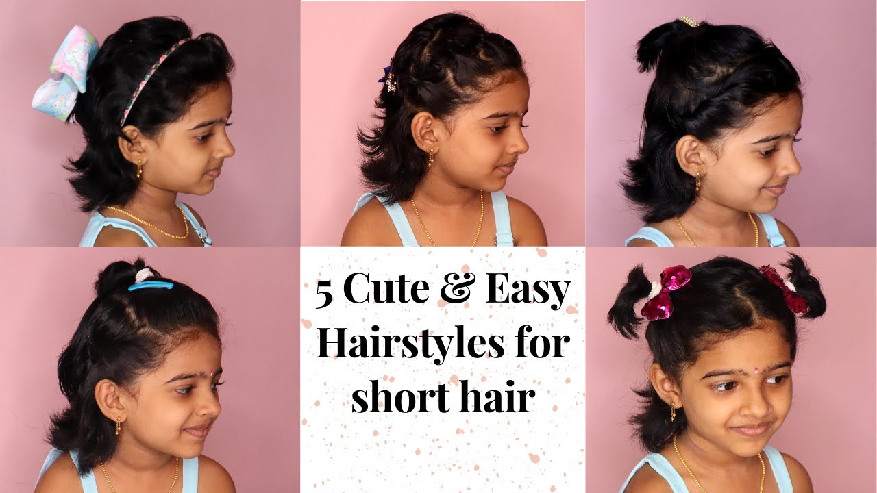 Back to school Hairstyles for Short Hair🌷 | Monday to Friday hairstyles for school kids 🌷