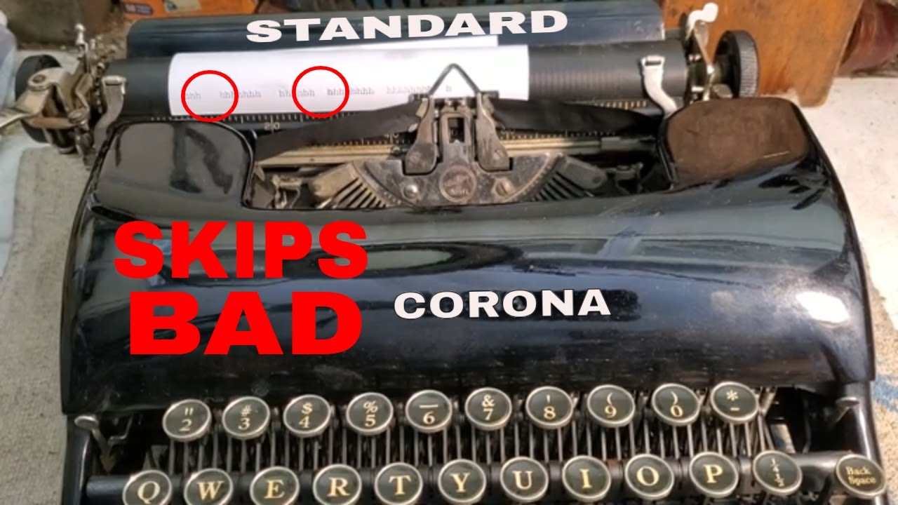 Ручная пишущая машинка Smith Corona, серии 1 и 2, пропуски букв и пробелов, ремонт спускового мех...